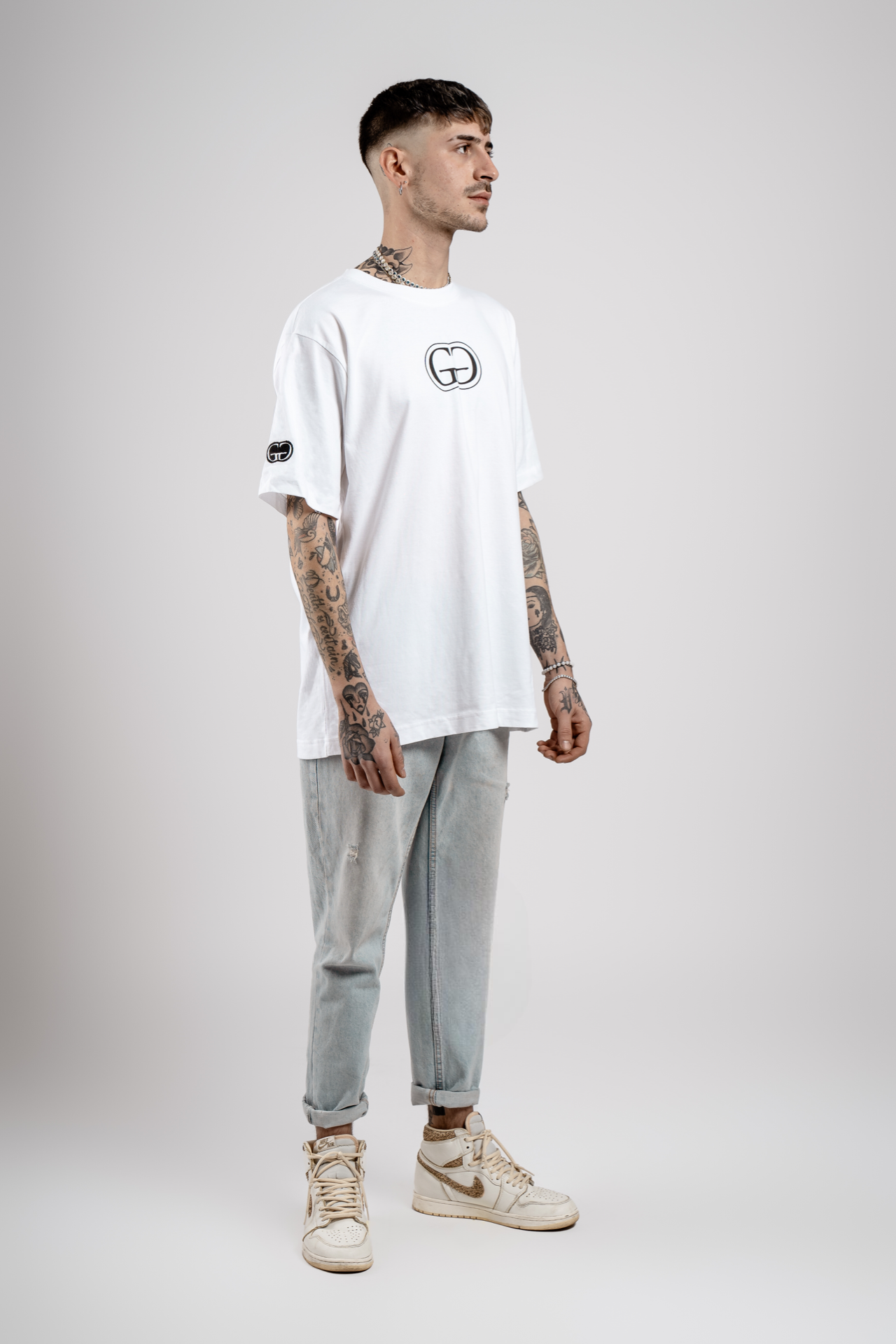 GG Logo Tee - White